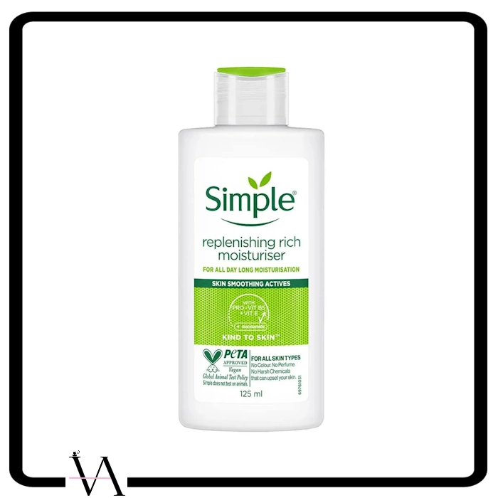 کرم مرطوب کننده و آبرسان پوست ریپلنیشینگ ریچ سری کایند تو اسکین سیمپل