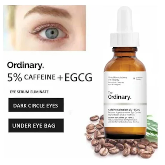 سرم دور چشم ضد تیرگی و پف کافئین اوردینری اصل حجم 30 میل