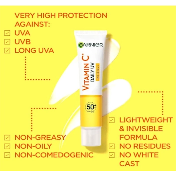 ضد آفتاب فلوئیدی ویتامین سی گارنیر SPF50