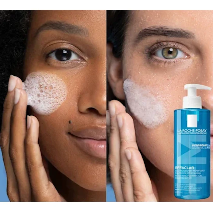 ژل شستشوی صورت پوست چرب و حساس افکلار پیوریفایینگ لاروش پوزای حجم 400 میل