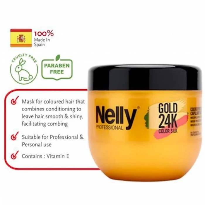 ماسک مو نلی مدل کالر سیلک گلد 24K
